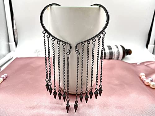 Ear Cuffs Earrings for Women Non Piercing,Long Tassel Ear Wrap Earrings Ear Cuff Droping Chain Earrings jewelry - color: C:Bullet B