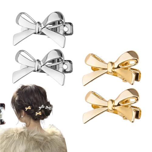 Hair Bow Accessories for Girls Women Mini Hair Bow Cilps Little Small Hairclips with Bows Side Barrettes Tiny Hairclip Bows Decor Hairclip Bowknot Hairclips Head Clips for Girls Women Bowknot Barrette - color: Small Bowknot Hair Clip