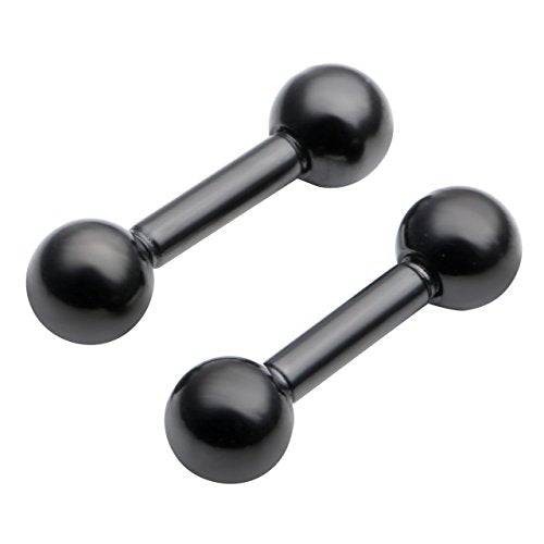 Zysta 4 Pairs Stainless Steel 14/16G Mixed Colors Body Piercing Barbells 6-16mm Post Studs Earring NippleTongue Helix Tragus Cartilage Labret Medusa Lip Eyebrow Straight Bar Ball Screw … - color: 4mm Ball,6mm Post