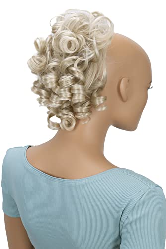 CAISHA Jumbo Hairpiece Scrunchy Updo Voluminous Curly Messy Bun Light Blonde G5L - color: light blonde #22T613 G5L