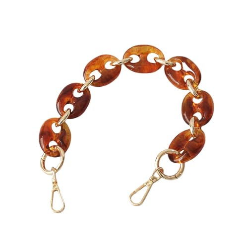 Acrylic Resin Chain for Purse,Handbag Decoration Chain Strap,Bag Accessories Chain Charms - color: Big Nostril/Amber/40cm