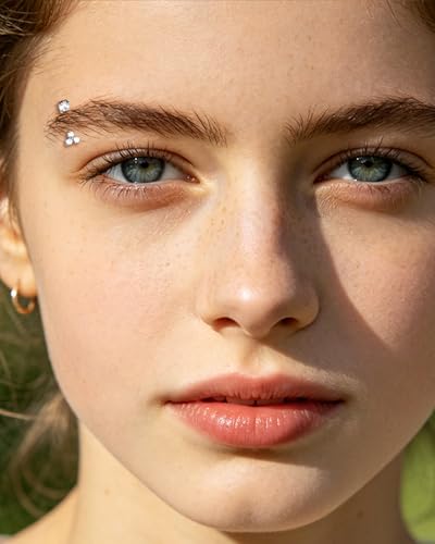 Minimalist Rook Piercing Jewelry, 16G Eyebrow Rook Earrings for Women, Stainless Steel Vertical Helix Lobe Earrings 6/8MM - color: WG-8MM