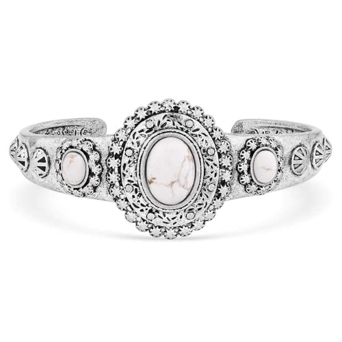 Montana Silversmiths Made in the USA Western Lifestyle Women's Cuff Bracelet - style: Heaven's Halo
