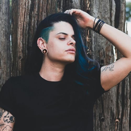 20Pcs Silicone Ear Gauges 2G-25mm Flexible Ear Tunnels Gauges Soft Expander Stretching Ear Plugs Tunnels Black Earring Piercings Jewelry for Men Women - color: Thick Black Silicone