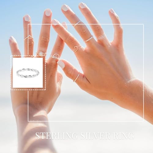 Harmony Braided Stacking Ring | Gold Statement Ring | Gold-Filled for Women | Simple and Elegant | Minimalist Jewelry | Waterproof Everyday Wear | Stacking Ring | Handmade