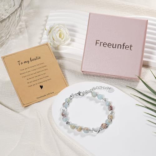 Beaded Bracelet for Women - Inspirational Sometimes You Forget You're Awesome Friendship Jewelry, Dainty Birthday Gift for Best Friends, Mom, Sister, Daughter - style: Bestie