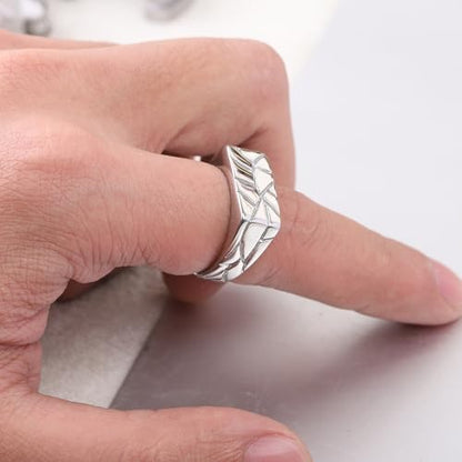 PCY Stainless Steel Gold Plated Men Women Band Ring - color: 8mm Silver FX