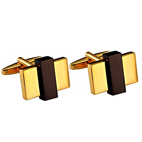 Urban Jewelry Mens Stainless Steel Nautical Knot Cufflinks Formal Wear | Nautical Cufflinks Stainless Steel Rust Resistant Finish Formal Wear Essential Business Style Essential Design - color: Gold Fashion CuffLinks