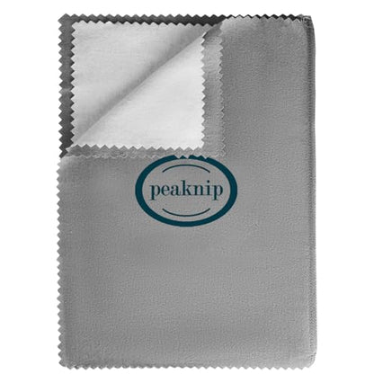 Peaknip Extra-Large Polishing Cleaning Cloth Pure Cotton Made in USA for Gold, Silver, and Platinum Jewelry, Eco Friendly Large Cleaner Cloth 11 x 14 in. Keeps Jewelry Clean and Shiny