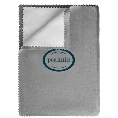 Peaknip Extra-Large Polishing Cleaning Cloth Pure Cotton Made in USA for Gold, Silver, and Platinum Jewelry, Eco Friendly Large Cleaner Cloth 11 x 14 in. Keeps Jewelry Clean and Shiny