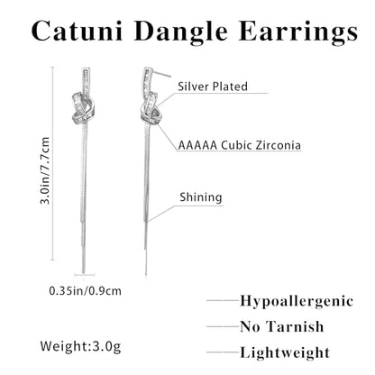 Statement Earrings for Women | Chunky Gold Hoops Rhinestone Thick Hoop Earrings 14K Gold Plated Hypoallergenic - color: silver-long