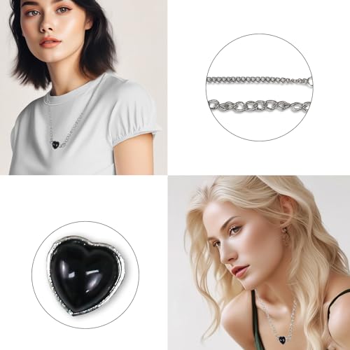 Irregular Heart Necklace for Women Y2k Pink Zircon Pearl Diamond Women's Fashion Pendant Hot Fashion Pink Jewelry for Women - color: Style8