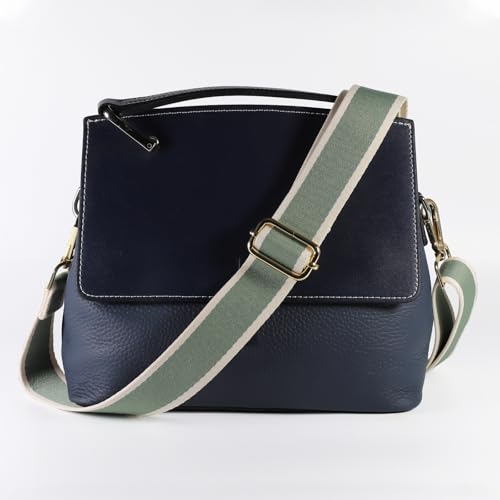 Kolti Purse Strap Replacement Crossbody Handbag Stripe Wide Adjustable - color: Gold Buckle-422