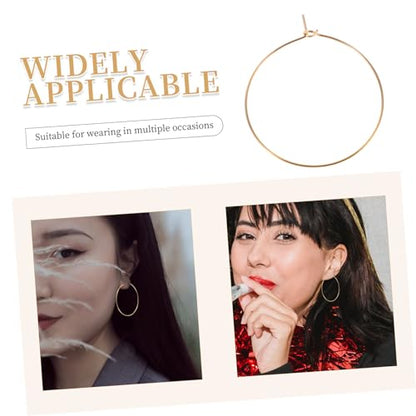SHERCHPRY 10pcs Large Hoop Earrings for Women Lightweight Oversized Circle Dangles Fade Resistant Finish Versatile Jewelry for Weddings Parties Everyday Wear