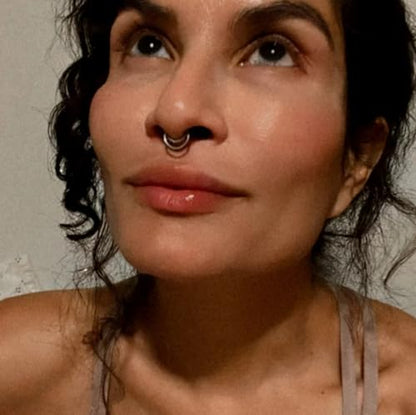 16G Septum Ring Hinged Septum Clicker Nose Ring Septum Piercing Jewelry - color: Circle-silver, size: 8mm