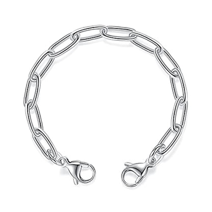 mnmoom lnterchangeable Medical Alert Bracelets-Stainless Steel Chain with lobster clasps-Just Chain - color: A Chain