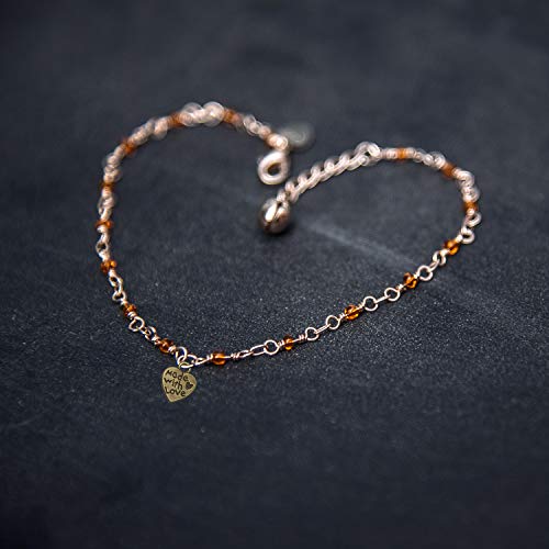 Shapenty 100PCS Mini Metal Beads Heart Shaped “Made with Love” Charms Bulk for DIY Craft Keychain Necklace Pendants Bracelets Earrings Jewelry Making Findings - color: Bronze