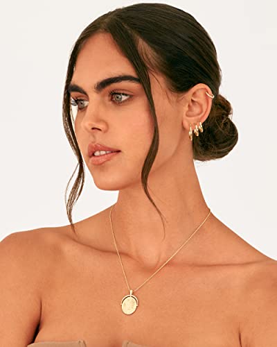 PAVOI 18K Gold Plated Small Hoop Earrings for Women, Earrings Piercing Pack | Hypoallergenic Earrings with 925 Sterling Silver Posts, Trendy Geometric Chunky Huggie Hoop Earrings - style: Thin Hoops