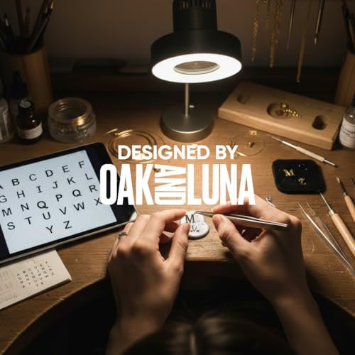 OAK & LUNA Inez Initial Necklace - Gold Plated & Sterling Silver — A-Z Letter Pendant on 15″ + 2″ Adjustable Cable Chain - color: 925 Sterling Silver, style: Letter D