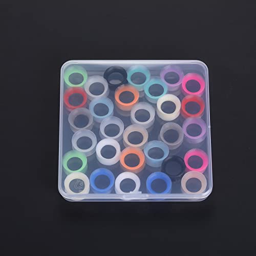 Xpircn 30Pcs Silicone Ear Gauges Flexible Ear Tunnels Plugs Stretchers Expander Double Flared Flesh Ear Piercing Jewelry for Women Men - style: Gauge:9/16"(14mm)