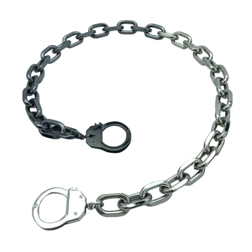 Succuba Stainless Steel Handcuff Choker Necklace Chain Pendant Choker Collar Necklace for Women and Men from 16 to 24 Inches with Box - color: B1, size: 16 Inches