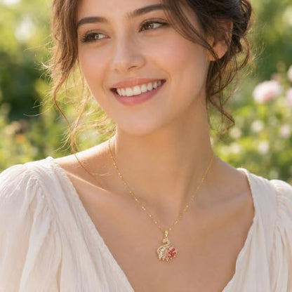 Gold Plated Swan Crystal Necklace Dangle Drop Jewelry for Weddings Parties Gifts Fashion Accessories