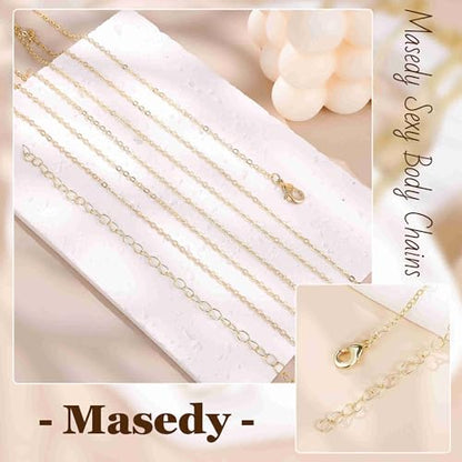 14K Gold Sexy Body Chains for Women Necklace Layered Bikini Bra Chain Crossover Belly Chain Rhinestone Summer Chest Chain Beach Prom Nightclub Body Chain Jewelry - style: Gold D