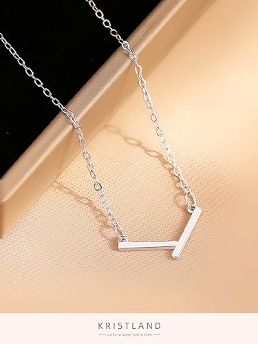 S925 Silver Women's Bar Necklace/Double Circle Layered Y Necklace Chain Adjustable Long/Tiny Pendant Chain Choker for Lady Gift - style: V Bar