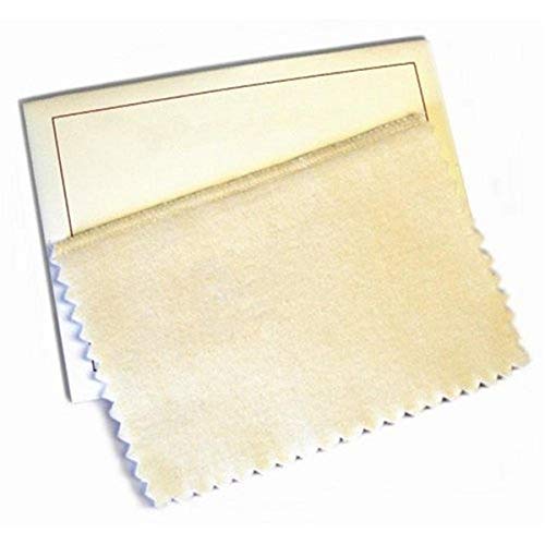 Hagerty 15792 6-by-8-inch Lasting Impressions Jewelry Polishing Cloth, Tan