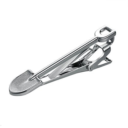Yoursfs Electrician Tie Bar For Men Cool Tool Tie Clip 316L Stainless Steel Silver Nail Novelty Construction Tie Clips Jewelry - style: 4Pcs Tool Tie Clips Set