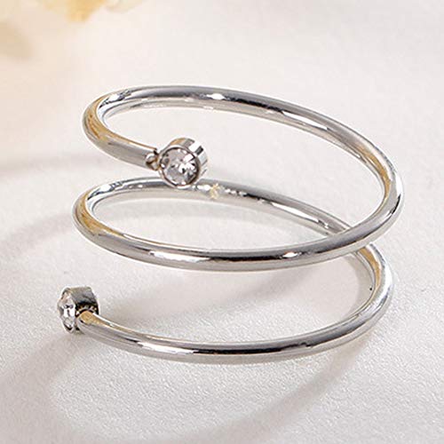 Jude Jewelers Stainless Steel Braided Wrap Wave Stacking Promise Statement Cocktail Party Ring - color: Silver