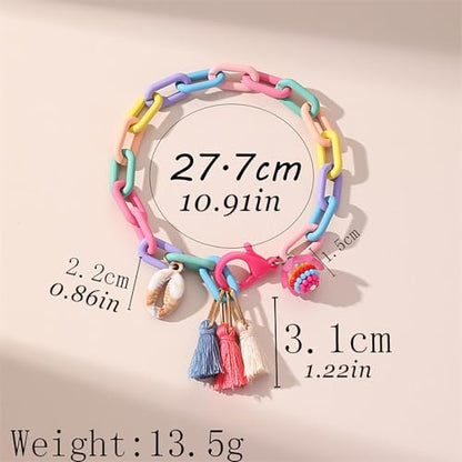 Starfish Shell Anklet Bracelets for Women, Boho Beaded Shell Anklet Set, Beach Vacation Foot Jewelry, Layered Summer Beachy Anklets - color: A2