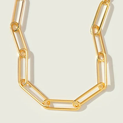 MEVECCO Dainty Chain Bracelets for Women, Layered and Charm Styles | 14K Gold Plated Brass, Select Cubic Zirconia Accents, Single and Multi-Row Structures for Refined Everyday Wristwear - style: Paperclip Chain S