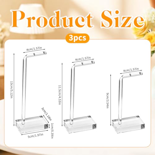 3 PCS Earring Display for Photos, Acrylic Earring Holder for Jewelry | Earring Holders for Selling, Earring Display for Vendors, Jewelry Earring Necklace Display