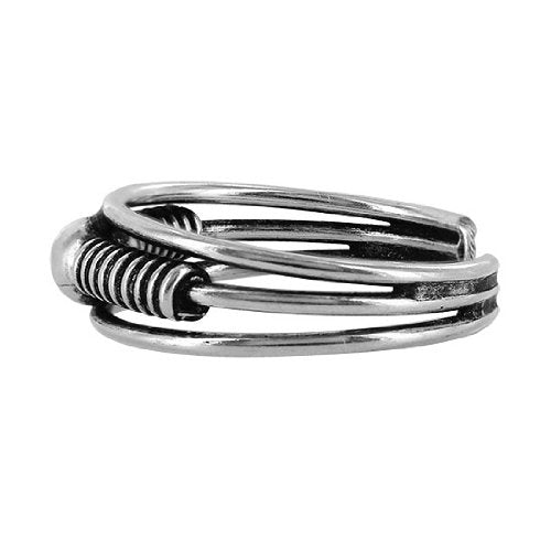 Gem Avenue 925 Sterling Silver Toe Rings Collections – Beach, Celtic, Heart, Dolphin, Flower & More Designs for Women – Elegant Adjustable Summer Jewelry - style: Style 20
