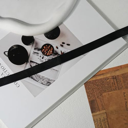 Black Choker Necklace Set Velvet Lace Choker Daisy Gothic Punk Classic Choker - color: 1pcs black leather choker