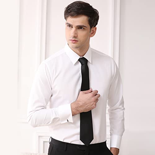 HONEY BEAR Initial Letter Cufflinks for Men Wedding Business | Personalized, Tarnish-Resistant, Steel-Plated Copper Base, Gift Box, for Groomsmen, Father, Husband, Anniversary - style: L Black