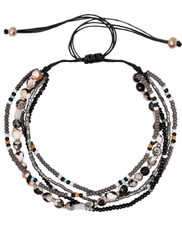 Bohemian Bead Stacked Bracelet, Vintage Multi-Layer Bracelet, Gift for Her - style: Bracelet JY-J4NV