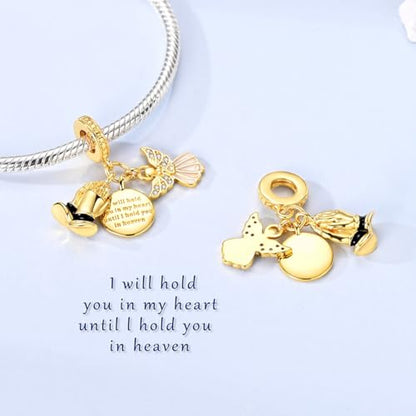 14K Gold Plated Charms for Bracelets Necklace Star Moon Cross Beads Woman | 925 Sterling Silver Charms Butterfly Cute Cat Dog Evil Eye Lucky Bracelet Beads Aesthetic Peandant Jewelry Gift for Mom - color: gold 5