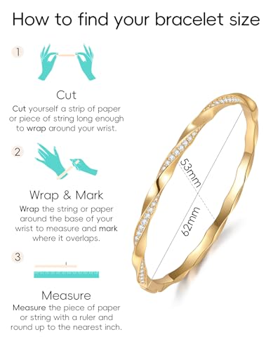 TIMELESSTAR Ideal Gifts Gold Bracelets for Women Hypoallergenic|Premium Moissanite|14K Gold Plated Non Tarnish - color: Yellow Gold+Premium Moissanite