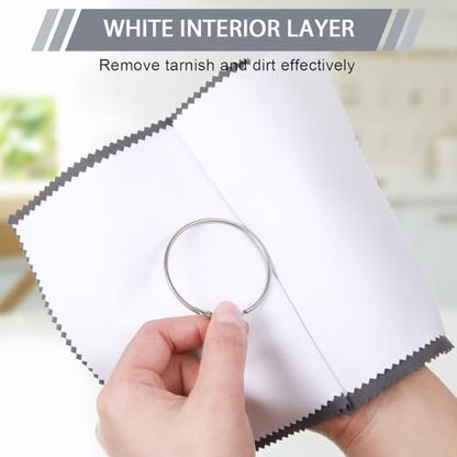 20 Pcs Silver Jewelry Polishing Cloths 6 x 8 inches Jewelry Cleaning Cloth Sterling Polish Cloths for Jewelry