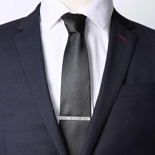 Yuorsfs Chinese Mahjong Tie Clips for Men Novelty Funny Stainless Steel Tie Clip Personalized Tie Bar Suitable For Daily - style: Silver Mahjong