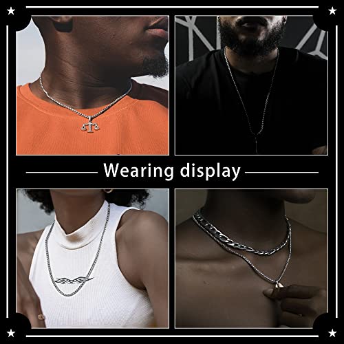 Square Rolo Chain Necklace Stainless Steel Round Box Necklace for Men & Women - size: 22 Inches, style: 2 mm Wide