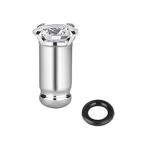 2/4/6/8 Gauge Earrrings Plugs Tunnels Gauges for Ears - color: steel4mm