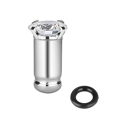 2/4/6/8 Gauge Earrrings Plugs Tunnels Gauges for Ears - color: steel4mm