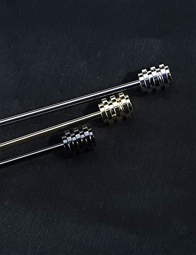 3PCS Men's Classic Brass Shirt Collar Bar Tie Pins Set for Wedding Business with Gift Box - color: Screw Head