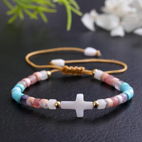Adjustable Miyuki Beaded Bracelet for Women, Double Row Miyuki Beads | Miyuki beads, adjustable fit, braided construction, double-row design, party styling, bracelet jewelry for casual styling - color: colors02
