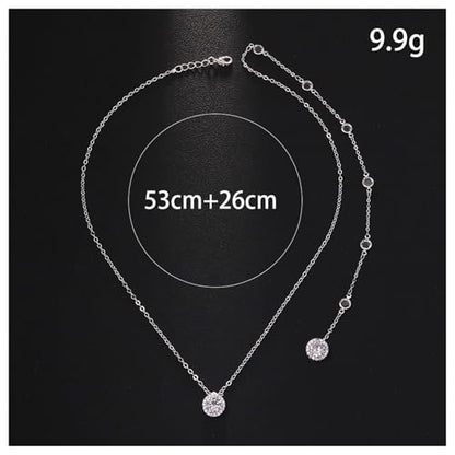Rhinestone Backdrop Body Chain Jewelry Sexy Simple Long Body Chain Necklace Bridal Wedding Backdrop Backless Dress Accessories Jewelry for Women - color: Silver