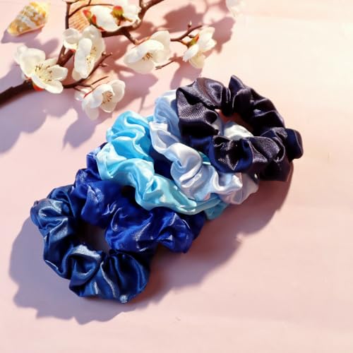 YANRONG 755PCS Hair Accessories for Woman Set Seamless Ponytail Holders Variety Hair Scrunchies Hair Bands Scrunchy Hair Ties For Thick and Curly (755PCS (Treasure Blue)) - color: 755PCS (Treasure Blue)