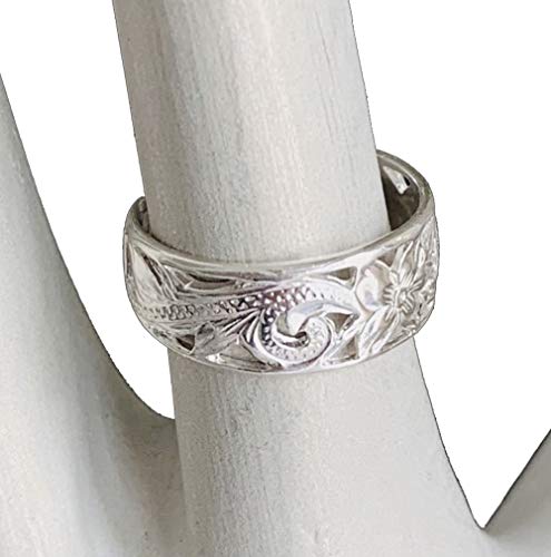 Toe Ring | Hawaiian Leilani .925 Sterling Silver Ring | 6mm Comfort Fit Adjustable Cuff Toe Ring | Unisex Men and Women